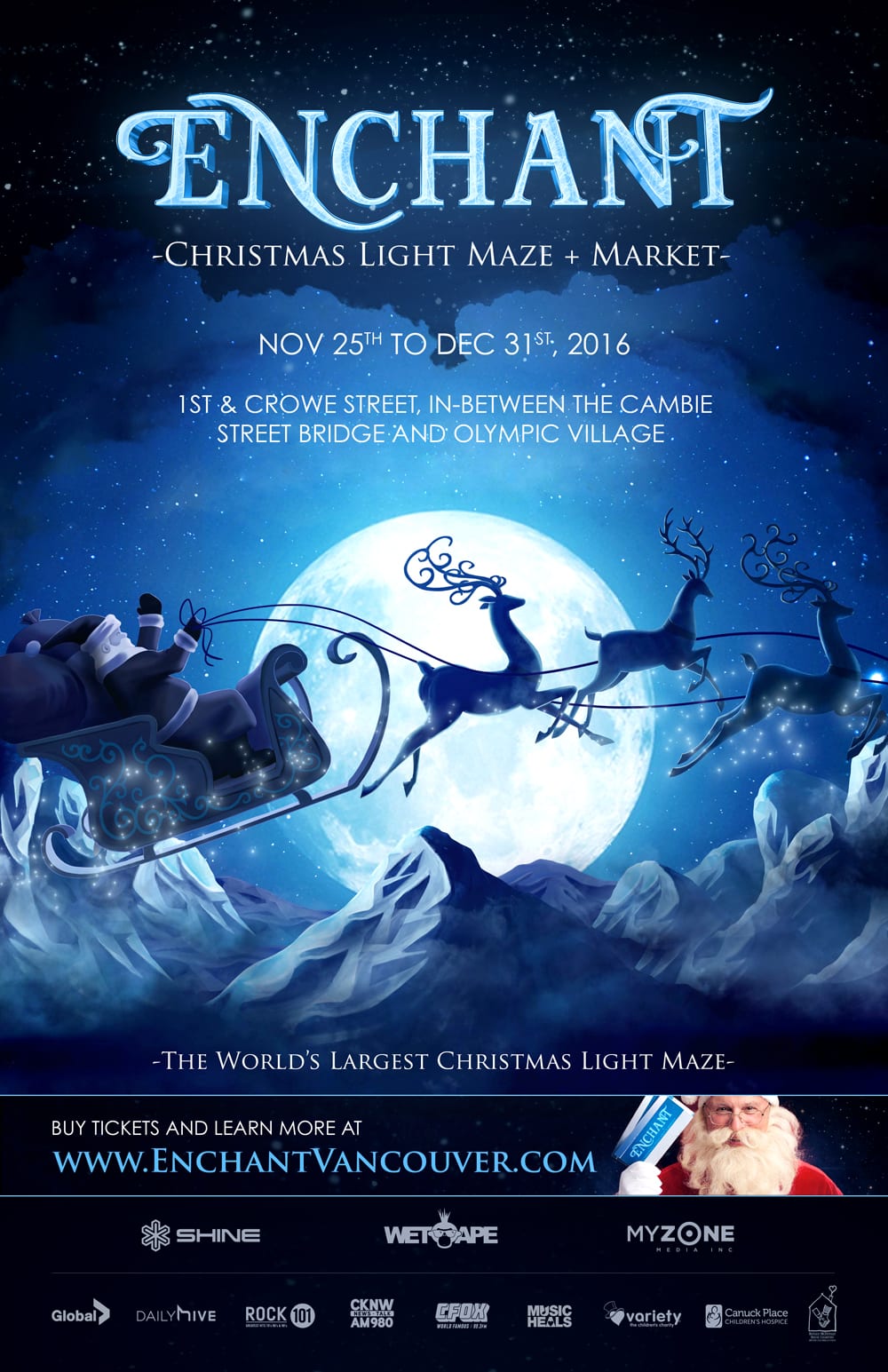 Enchant Christmas Light Maze and Market Vancouver Children and Kids